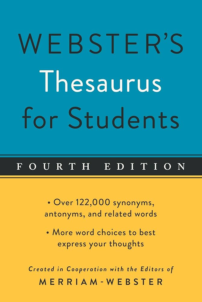 WEBSTERS THESAURUS FOR STUDENTS